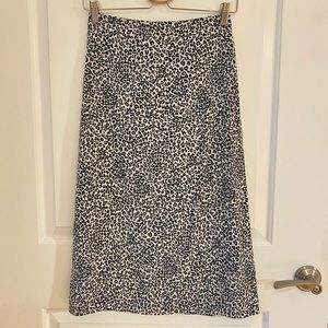 Brand Melville Leopard Print Midi Skirt